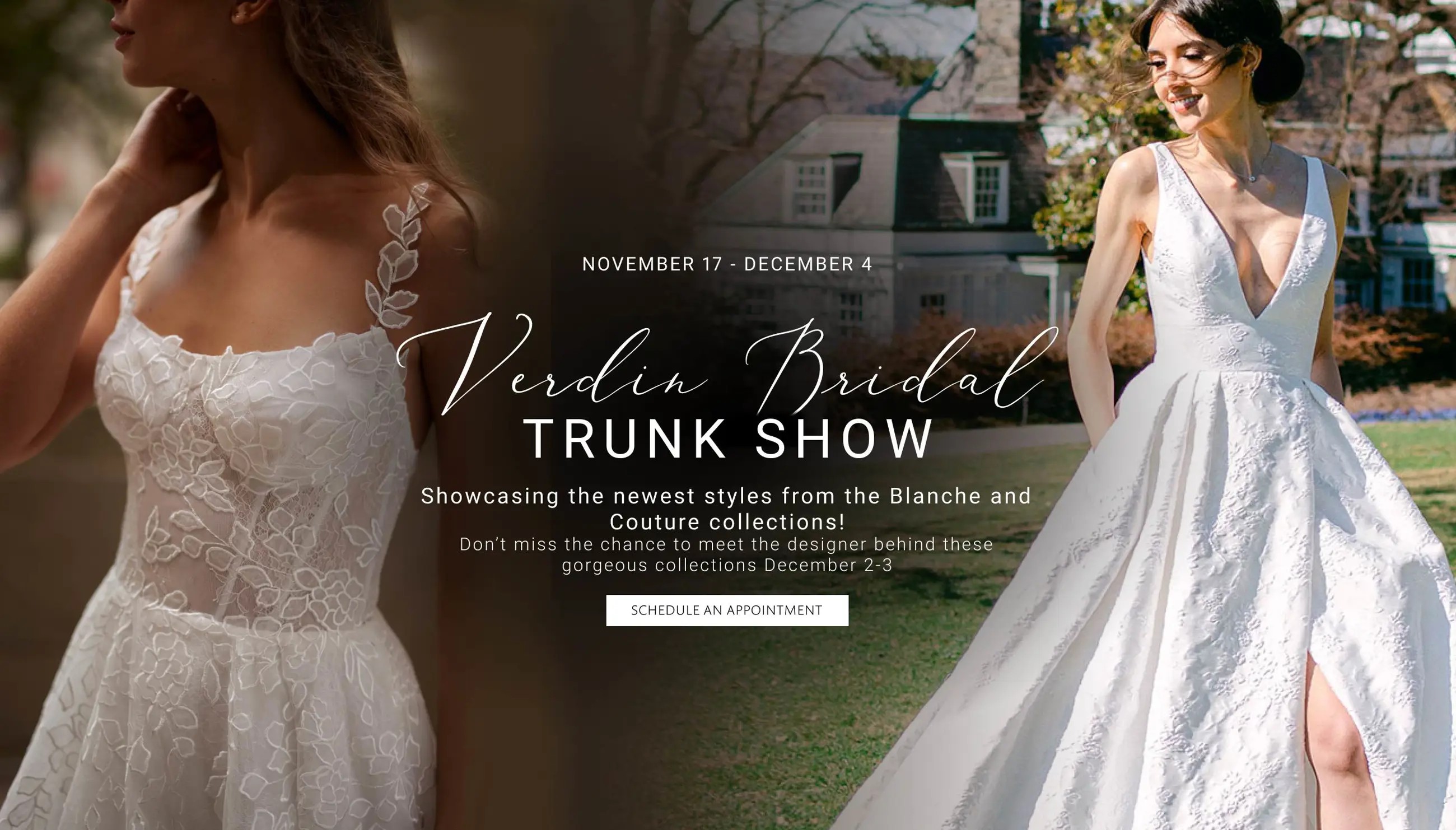 Verdin Bridal Trunk Show at Carrie Karibo Bridal