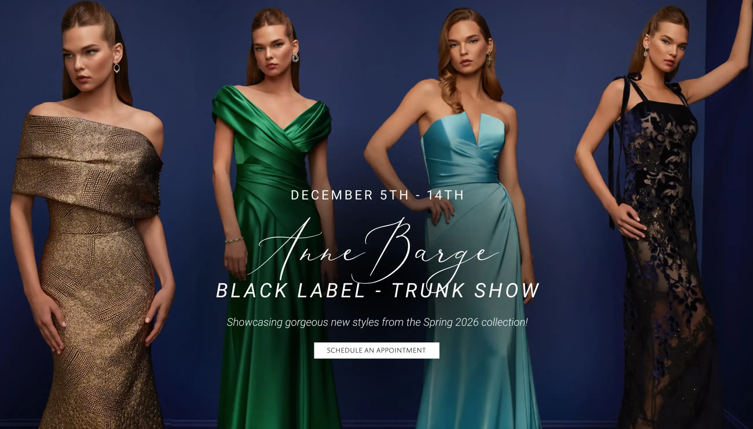 Anne Barge Black Label Trunk Show at Carrie Karibo Bridal