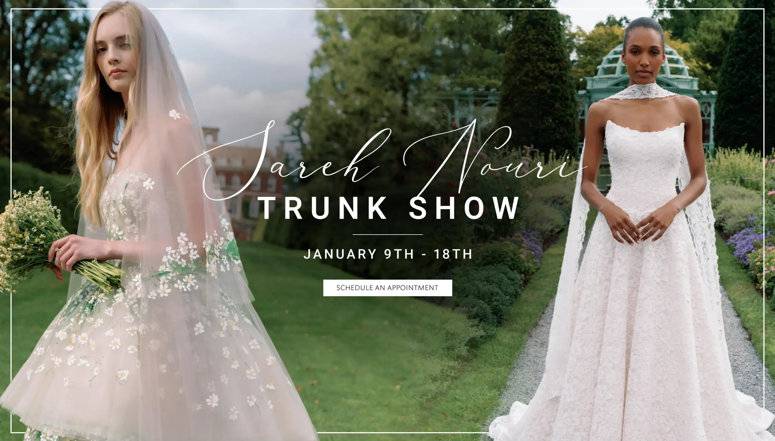 Sareh Nouri Trunk Show at Carrie Karibo Bridal
