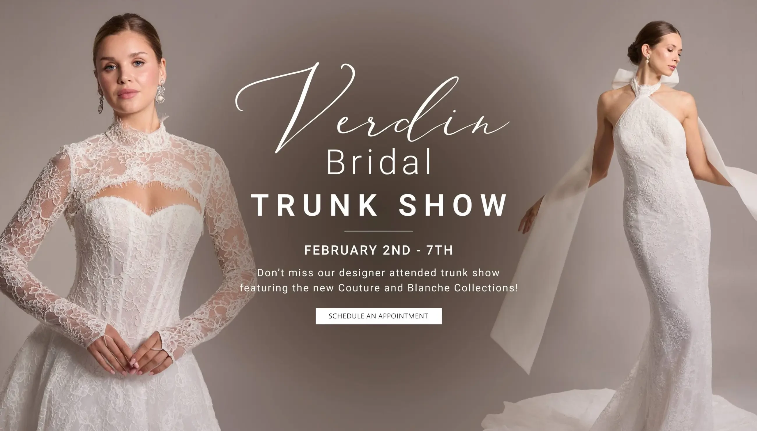 Verdin Bridal Trunk Show at Carrie Karibo Bridal