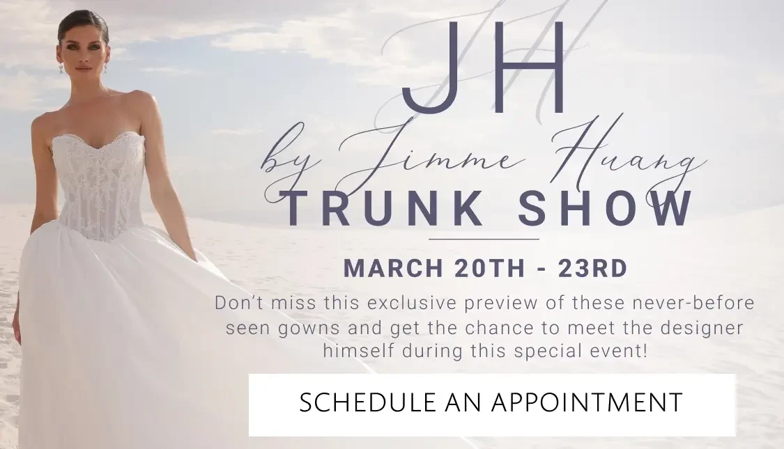 Jimme Huang Bridal Trunk Show at Carrie Karibo Bridal
