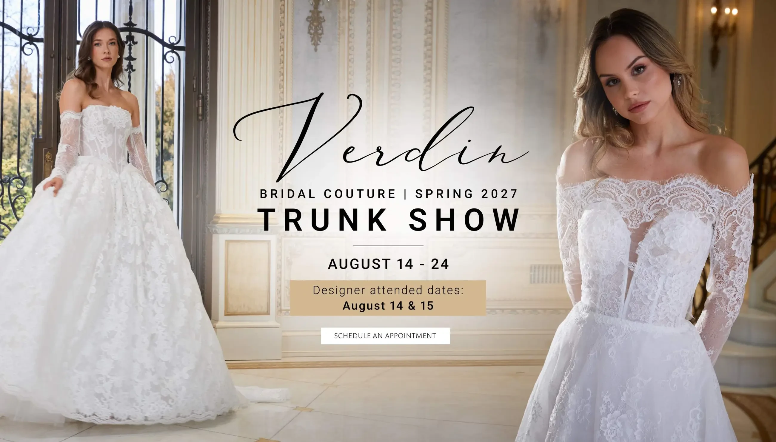 Verdin NY Trunk Show at Carrie Karibo Bridal