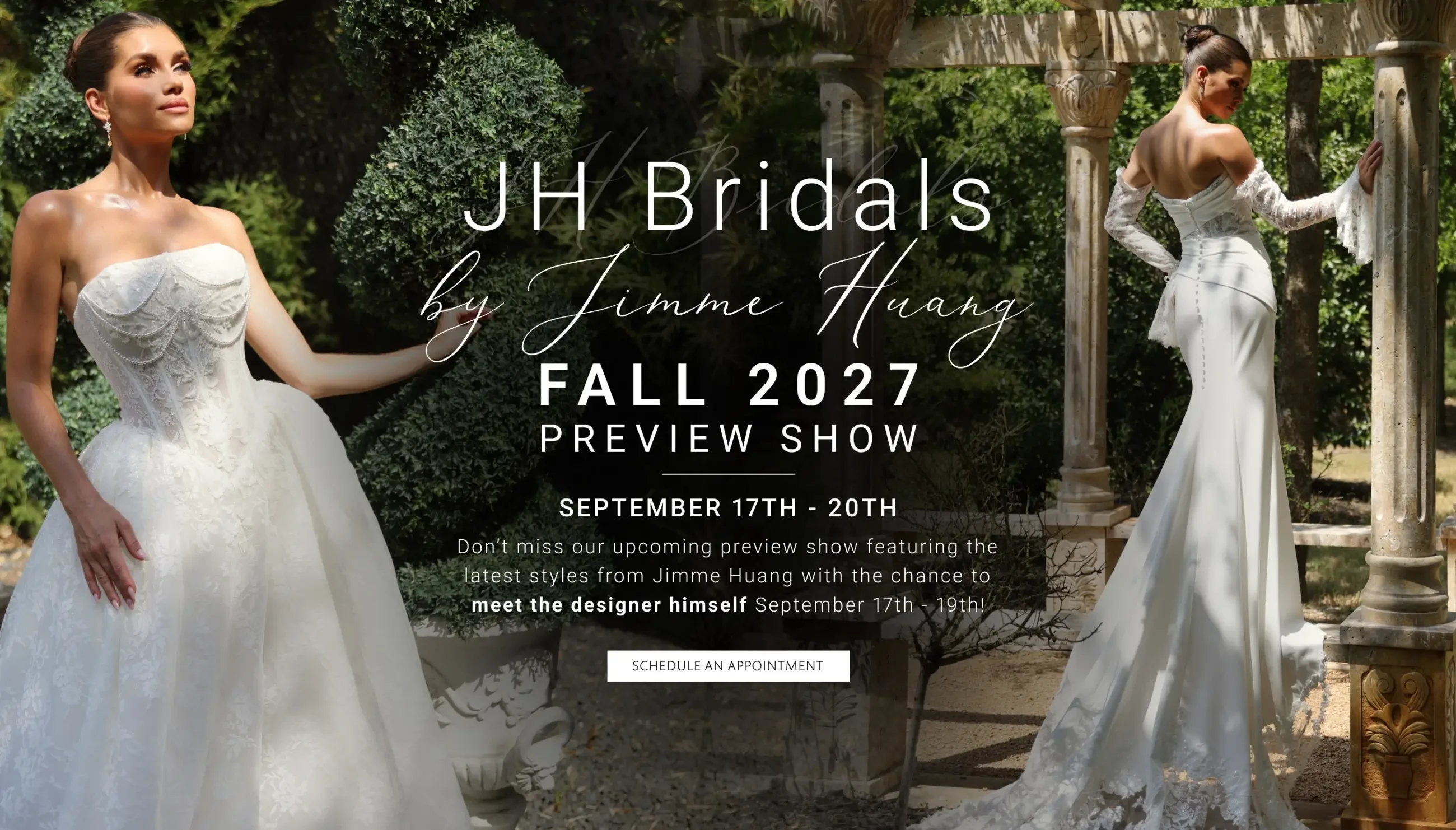 JH Bridals by Jimme Huang event banner
